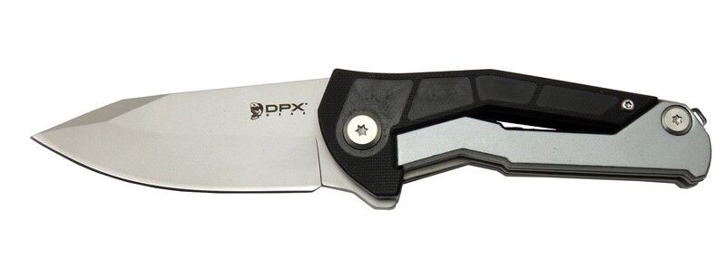 DpxGear Sugga 915B BK Siyah & Beyaz Kamp / Outdoor Çakı 17,5cm - Yarı Otomatik, Kutulu
