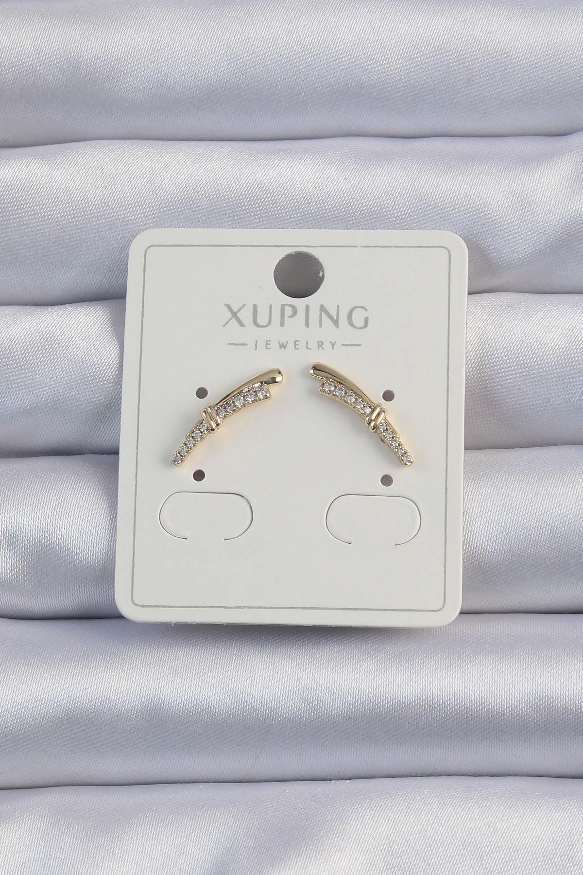 Xuping Gold Renk Zirkon Taşlı Küpe - TJ-BKP9376