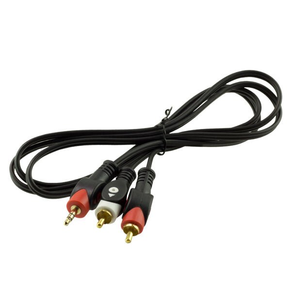 2 RCA ERKEK + 3.5 MM STEREO ERKEK 1.5 METRE 1.KALİTE KABLO (4944)
