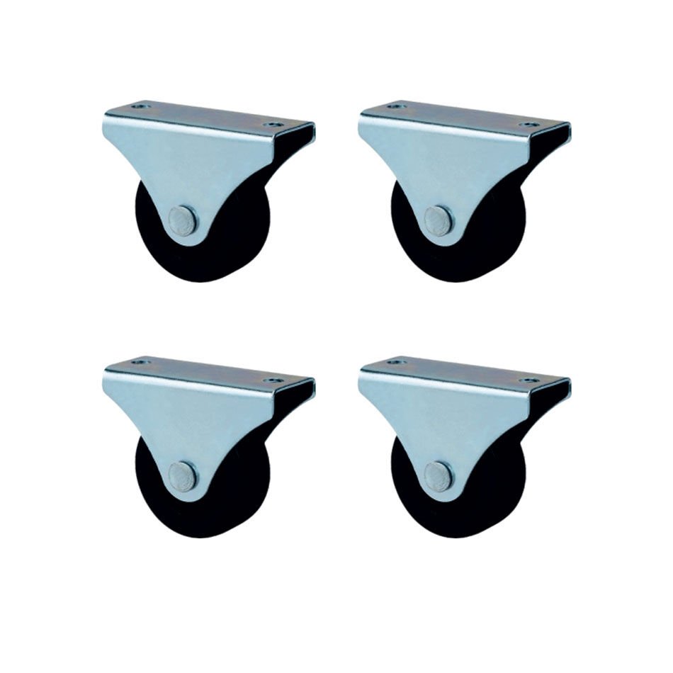 Furç Sabit Teker - 56MM - Siyah HKS231 - 4 Adet