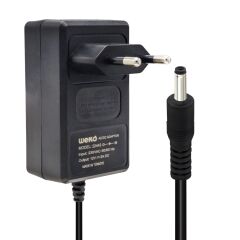 12 VOLT - 2 AMPER 2.5*0.7 UÇLU YERLİ ÜRETİM PLASTİK KASA PRİZ TİPİ ADAPTÖR (4944)