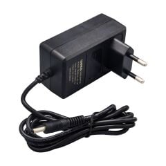 12 VOLT - 2 AMPER 2.5*0.7 UÇLU YERLİ ÜRETİM PLASTİK KASA PRİZ TİPİ ADAPTÖR (4944)