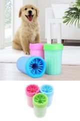Pati Ayak Yıkama Kovası Silikon Jel Fırçalı Kedi Köpek  (Küçük) (4944)