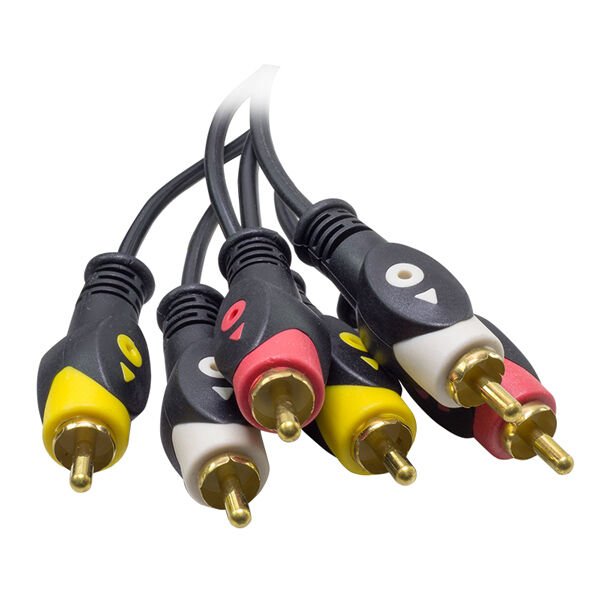 3 RCA + 3 RCA 3 METRE KABLO 1.KALİTE (4944)