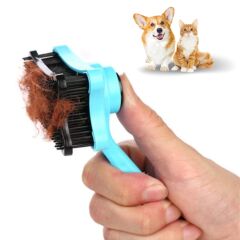 Evcil Hayvan Kedi Köpek Tüy Toplayıcı Otomatik Tuşlu Pet Tarak (4944)