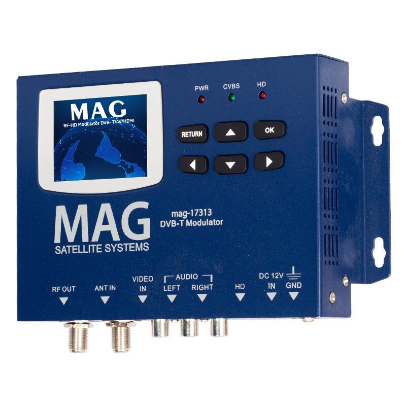 MAG MG-17313 LCD EKRANLI HD-RF CONVERTER FULL HD DVB-T ENCODER MODULATOR (DVB-T/AV/HDMI) (4944)