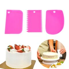 Pasta Hamur Şekillendirici Spatula Kesici Kazıyıcı Dekoratör Set (4944)