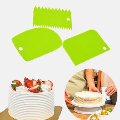 Pasta Hamur Şekillendirici Spatula Kesici Kazıyıcı Dekoratör Set (4944)