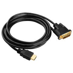 HDMI DVI KABLO 5 METRE DVI 24+1 MALE TO HDMI 19P MALE (4944)