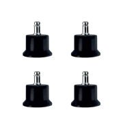 Bekleme Bingo Ayak Geçmeli Pimli - 50MM - Siyah 11MM HKS282 - 4 Adet