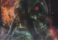 5D Elmas Boyama 3 Farklı Resim Değişenli Kafatası İskelet Tablosu 30x40 cm