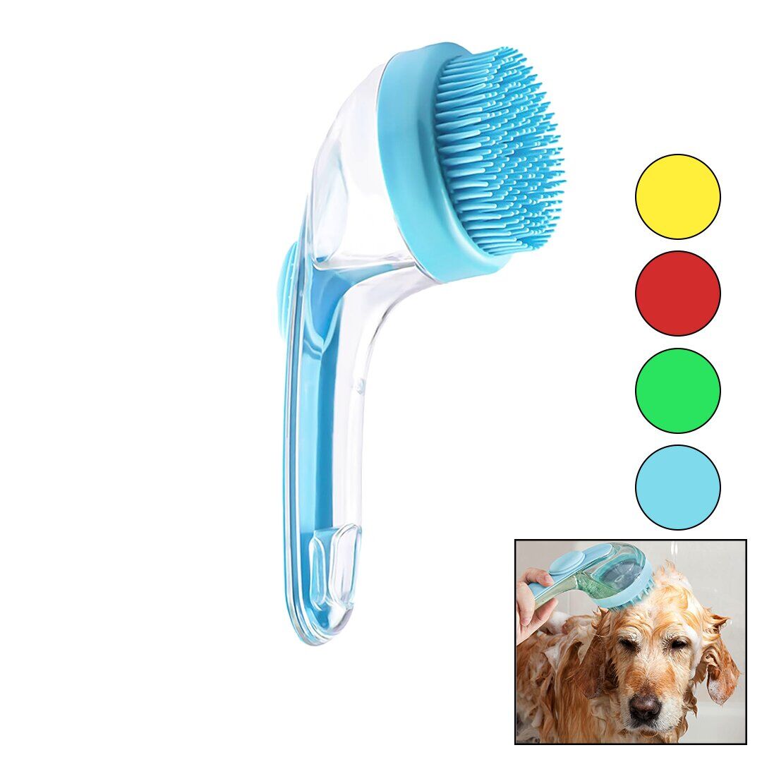 KEDİ - KÖPEK - EVCİL HAYVAN YIKAMAFIRÇASI SİLİKON ŞAMPUAN HAZNELİ=MiKA KRİSTALPLASTİK SAP (4944)