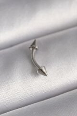 316L Çelik Gümüş Renk Çivi Model Piercing - TJ-PR1362