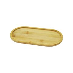 OVAL AHŞAP BAMBU YAĞDANLIK ALTLIK 12X23CM (4944)