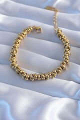 316L Çelik Gold Renk Kadın Bileklik - TJ-BB5732
