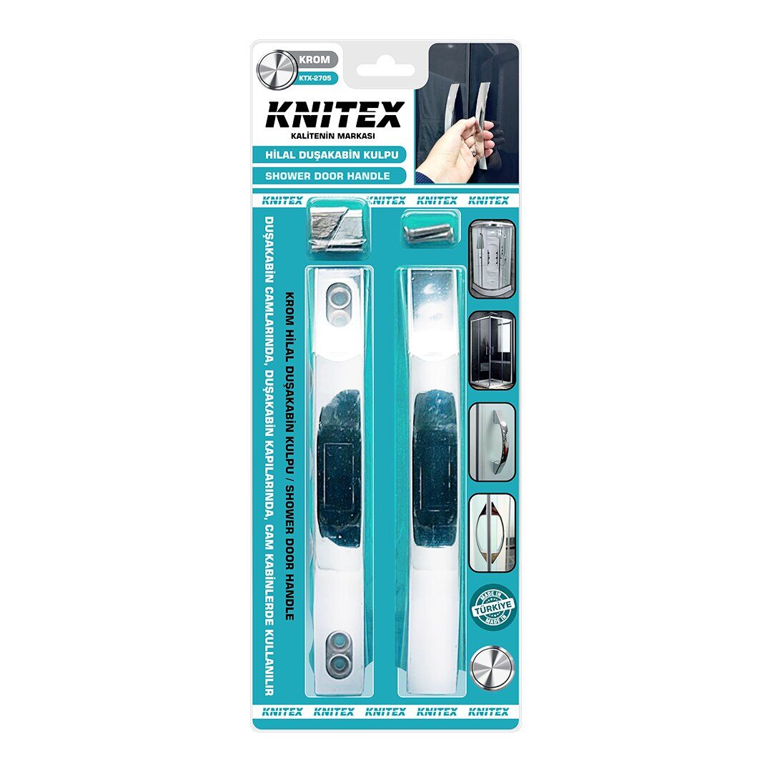 PLASTİK KROM KAPLAMA DUŞAKABİN KOLU 10MM (4944)
