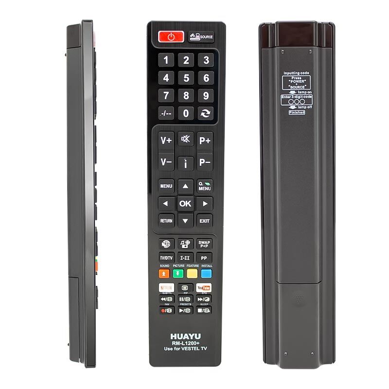 HUAYU KL RM-L1200+ VESTEL YOUTUBE - NETFLIX TUŞLU LCD-LED TV KUMANDA (4944)