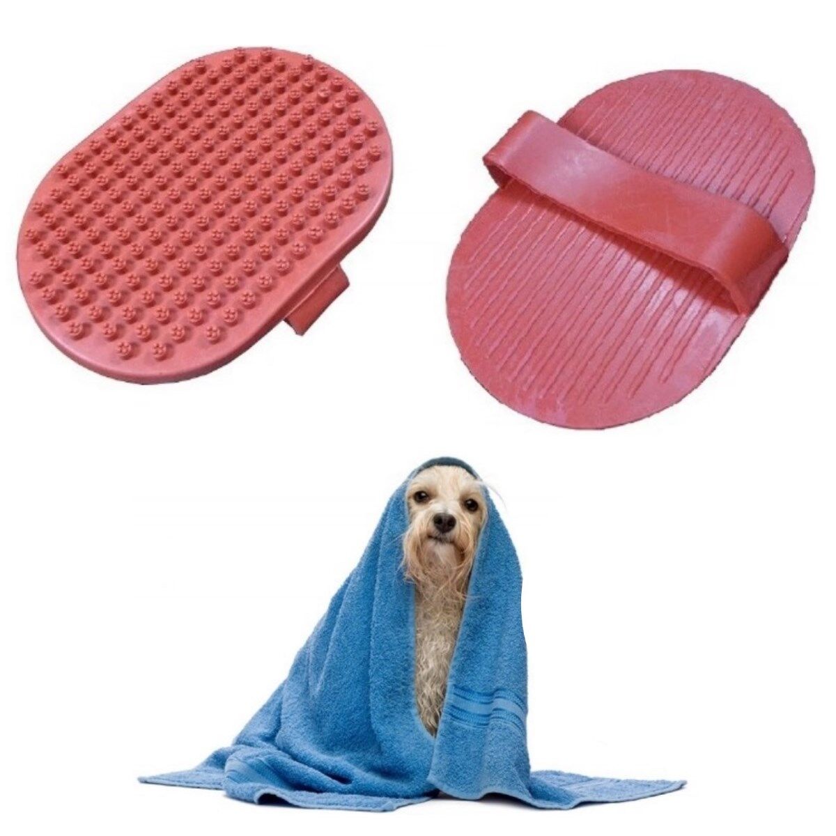 Ergonomik Masajlı Evcil Hayvan Kedi Köpek Yıkama Fırçası Aparatı (4944)