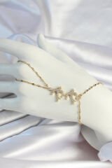 316L Çelik Zincirli Gold Renk Kuş Figürlü Şahmeran - TJ-SN661