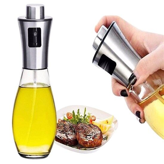 Çok Amaçlı Spreyli Sızdırmaz Cam Şişe Yağdanlık Limon Sirke Sos Püskürtücü Dağıtıcı Sprey (4944)