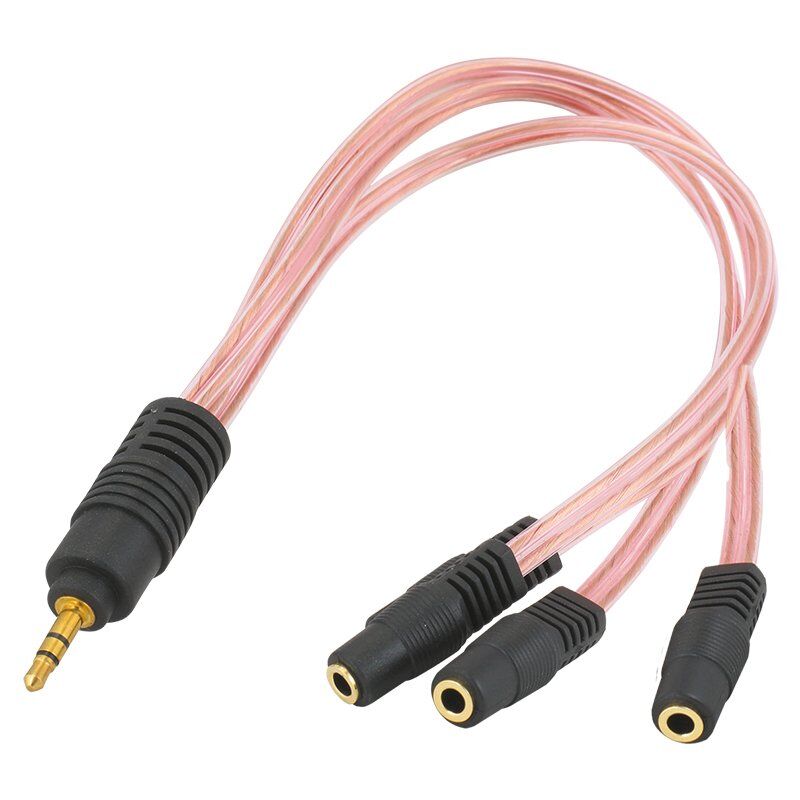 3.5 MM STEREO ERKEK/3 X 3.5 MM STEREO DİŞİ 5+1 KABLO (4944)