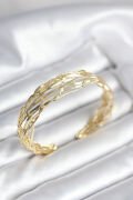 Gold Renk Pirinç Vintage Kadın Bileklik - TJ-BB8023