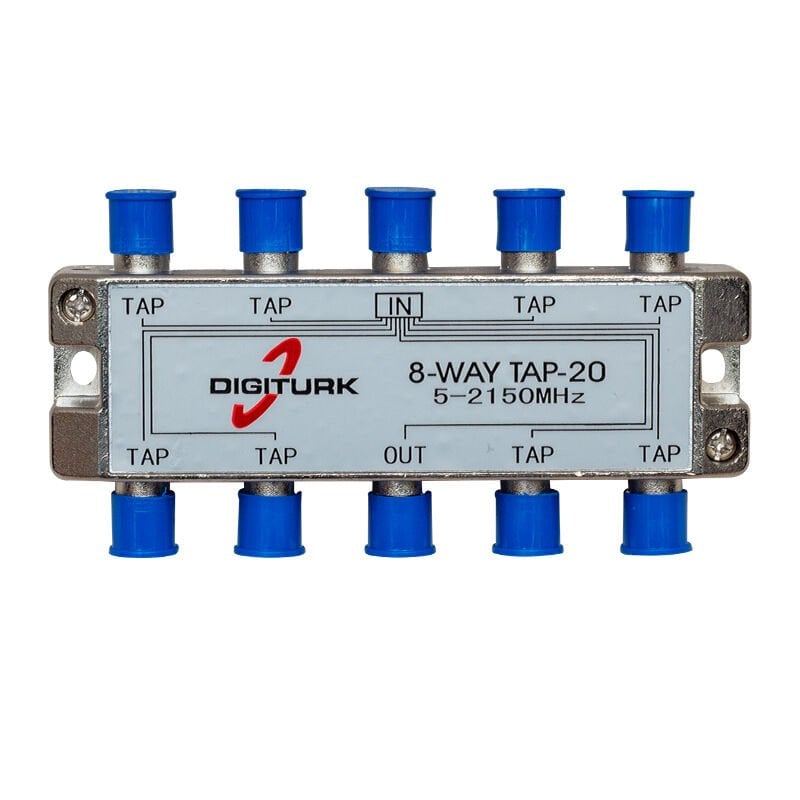 DIGITURK 5-2150 MHZ 20DB 8 YOLLU TAP SWITCH 1/8 SPLITTER (4944)