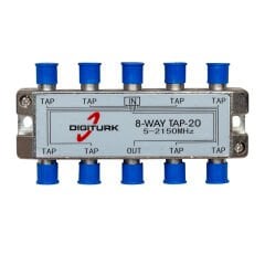 DIGITURK 5-2150 MHZ 20DB 8 YOLLU TAP SWITCH 1/8 SPLITTER (4944)