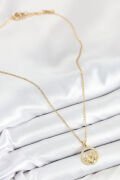 316L Çelik Zirkon Taşlı Yıldız Ve Kalp Model Gold Renk Kadın Kolye - TJ-BKO10522