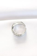 Kalın Silver Renk Ayarlanabilir Yüzük - TJ-BYK3102