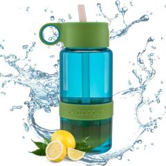 Narenciye Limon Sıkmalı Pratik Detoks Toksin Atıcı Su Matarası Spor Şişesi (4944)