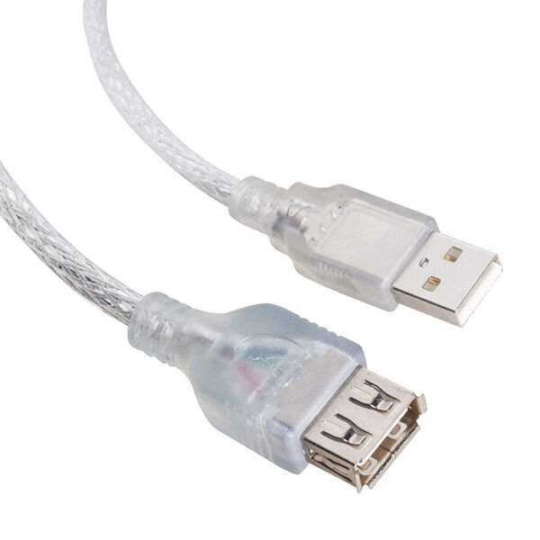 USB UZATMA KABLOSU 1.5 METRE 2.0V ŞEFFAF (4944)