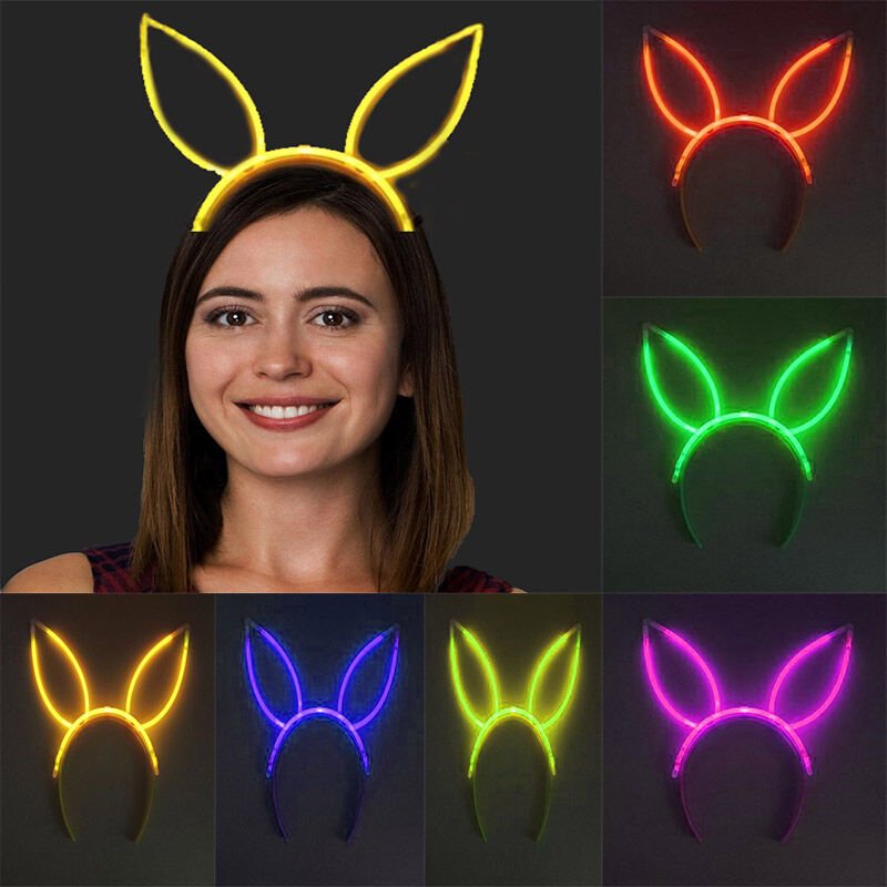 Karanlıkta Yanan Fosforlu Glow Taç 6 Renk 6 Adet (4944)