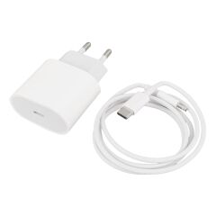 WK-21443 PD-C 20 WATT TYPE-C ŞARJ BAŞLIK ADAPTÖRÜ + TYPE-C TO LIGHTNING KABLO (NO:9) (4944)