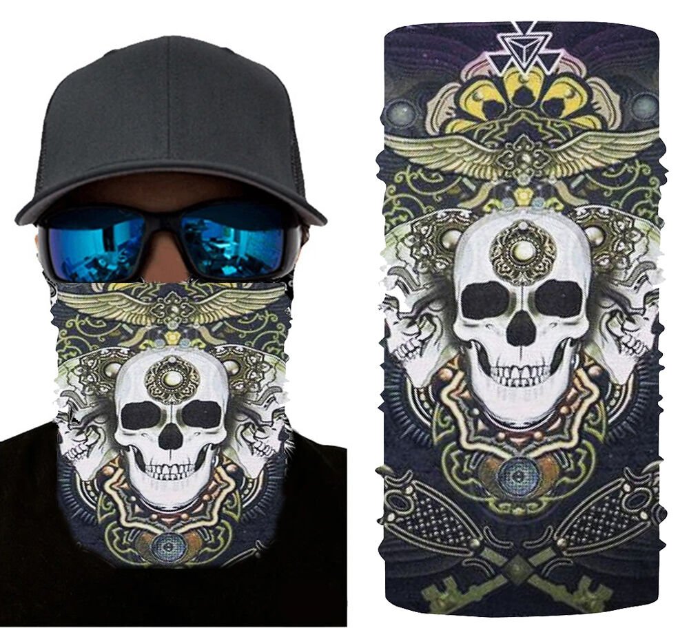 Motorcu Boyunluk Baf Buff Bandana 25x48 cm Model 3 (4944)