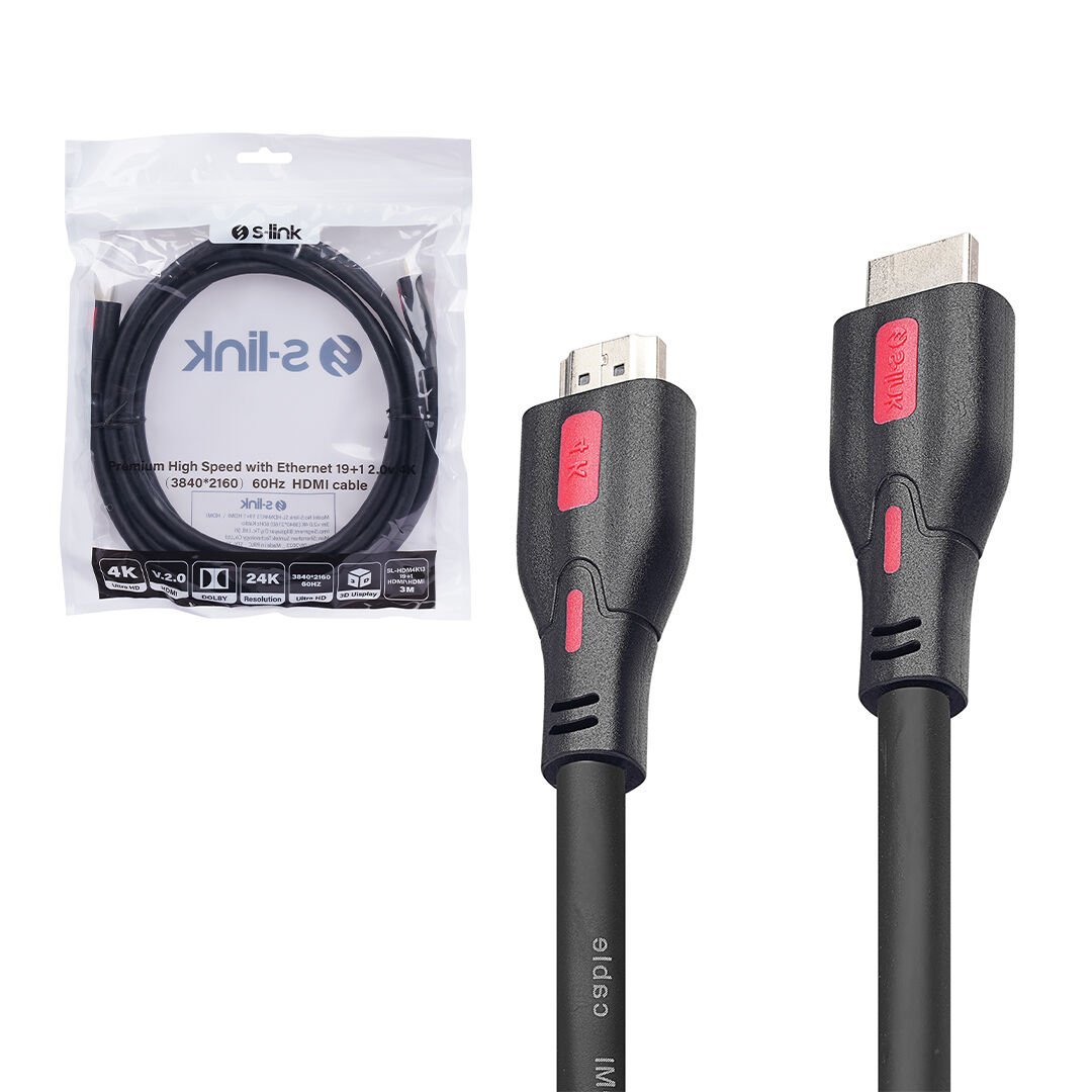 19+1 HDMI TO HDMI 3M V2.0 4K (3840*2160) 60HZ KABLO SL-HDM4K13 (4944)