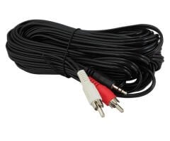 2 RCA ERKEK + 3.5 MM STEREO ERKEK SES KABLOSU 10 METRE (4944)