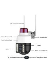 1.5 Inch Su Geçirmez Alarmlı Hd 2Mp Çözünürlük Çift Işıklı Ip Hareket Takipli Kamera BLM-32