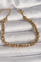 316L Çelik Gold Renk Dorika Model Kadın Bileklik - TJ-BB6786