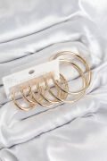 Pirinç Halka Model Gold Renk Kadın Set Küpe - TJ-BKP11053
