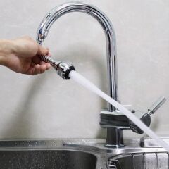 2 Fonksiyonlu Esnek Musluk Başlığı Tasarruflu Perlatör (4944)