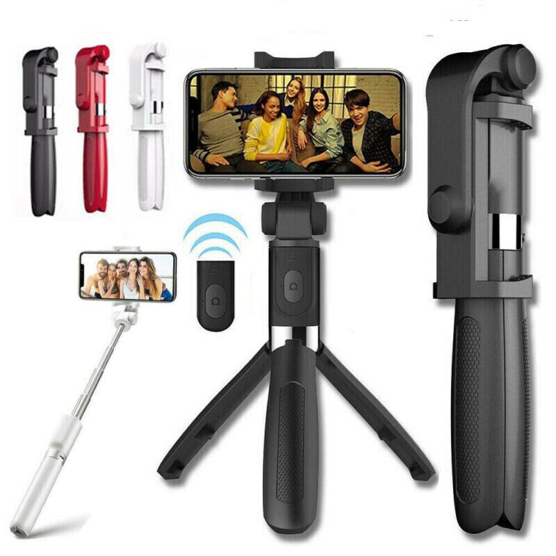 Selfie Stick L01 Bluetooth Kumandalı Selfie Çubuğu Tripod Monopod (4944)