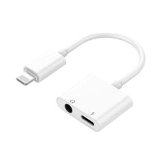 RC12 IPHONE 7-8-PLUS-X SERİSİ LIGHTNING 3.5MM KULAKLIK + ŞARJ ÇEVİRİCİ ADAPTÖR (4944)