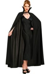 Siyah Renk Yakalı Halloween Pelerini 120 cm (4944)