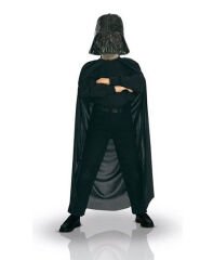 Çocuk Boy Yıldız Savaşları Star Wars Darth Vadet Maskesi ve 90 cm Pelerin Seti Siyah (4944)
