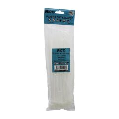100PCS BEYAZ   3.6X250MM  PLASTİK CIRT KELEPÇE (4944)
