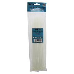 100PCS BEYAZ   3.6X300MM  PLASTİK CIRT KELEPÇE (4944)