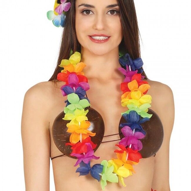 Rengarenk Hawaii Boyun Çelengi Havai Partisi Kolyesi 1 Adet (4944)