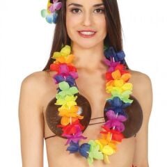Rengarenk Hawaii Boyun Çelengi Havai Partisi Kolyesi 1 Adet (4944)