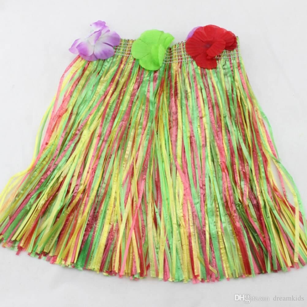 Hawaii Hula Eteği Karışık Renk 40 cm (4944)